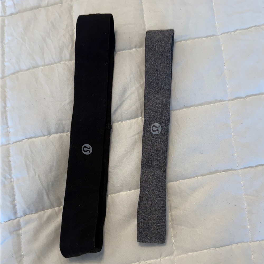 lululemon athletica Black and Gray Hairbands